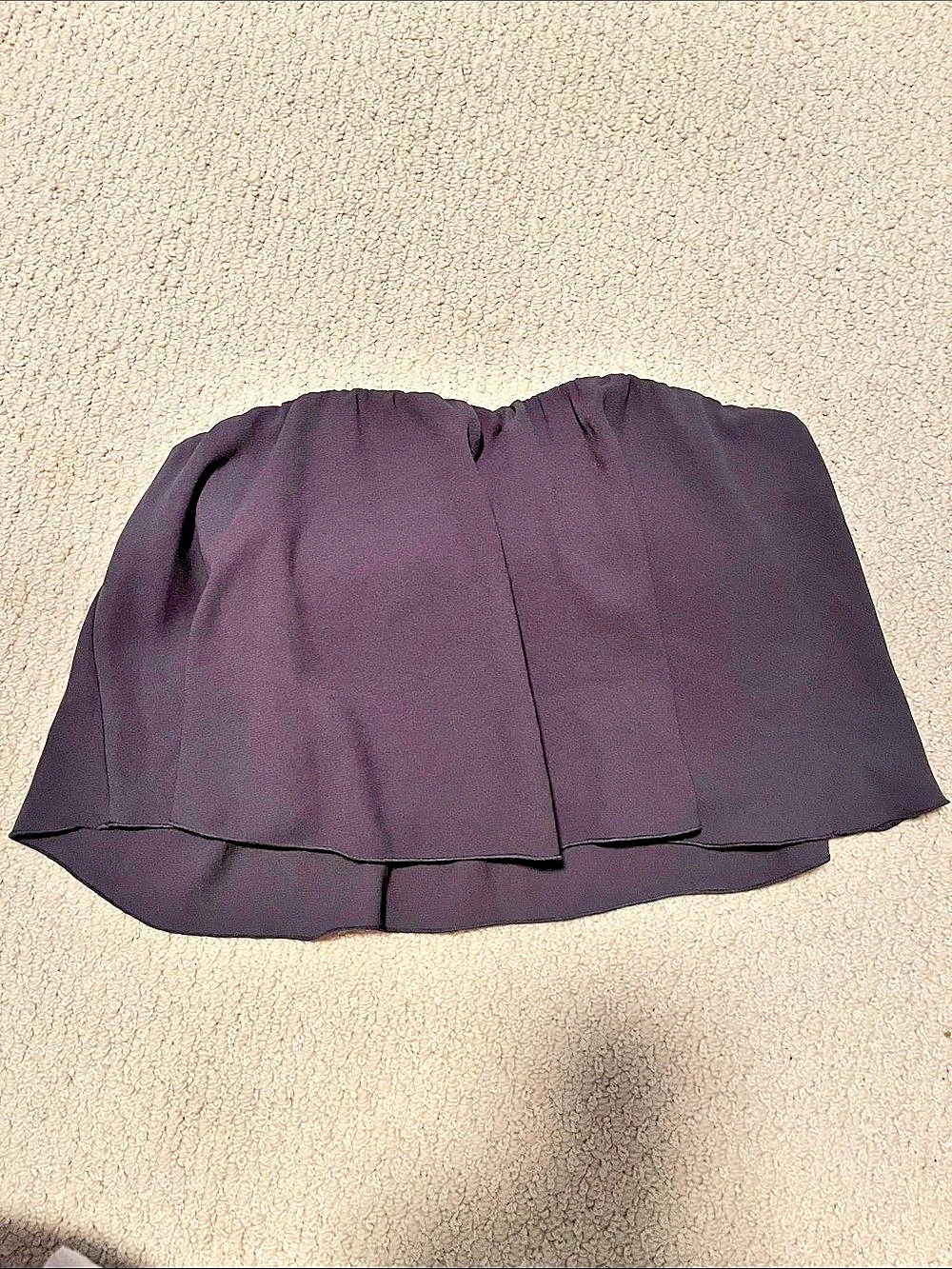 Wilfred purple strapless top